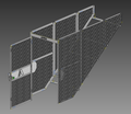 Stair Security Door - 36" Stairs - 37 Deg. Stringer