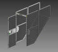 Stair Security Door - 24" Stairs - 41 Deg. Stringer