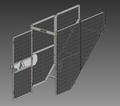 Stair Security Door - 30" Stairs - 44 Deg. Stringer