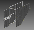 Stair Security Door - 30" Stairs - 41 Deg. Stringer