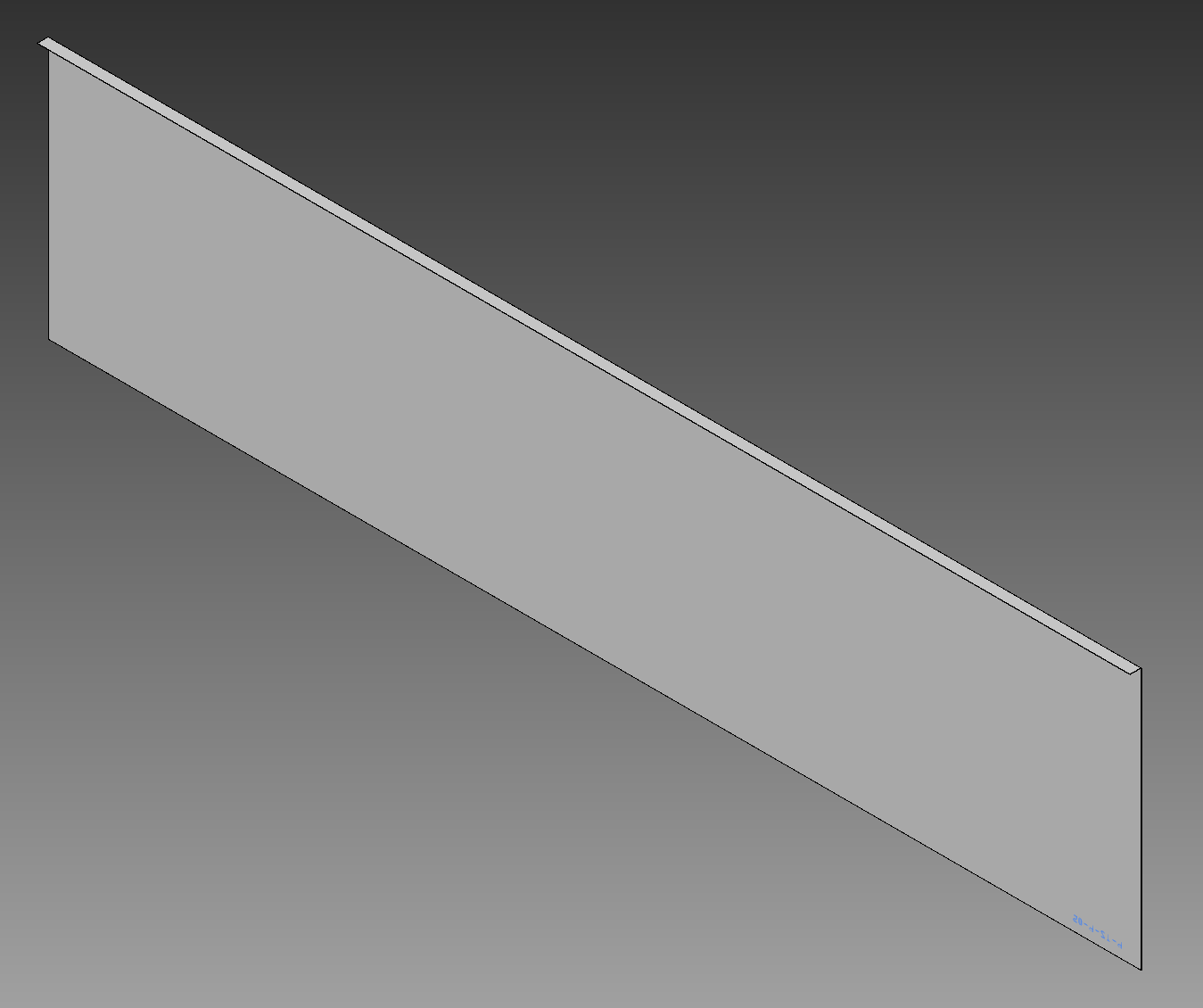 4' Bunker Wall - Solid Top Panel With Bend